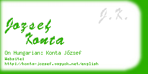 jozsef konta business card
